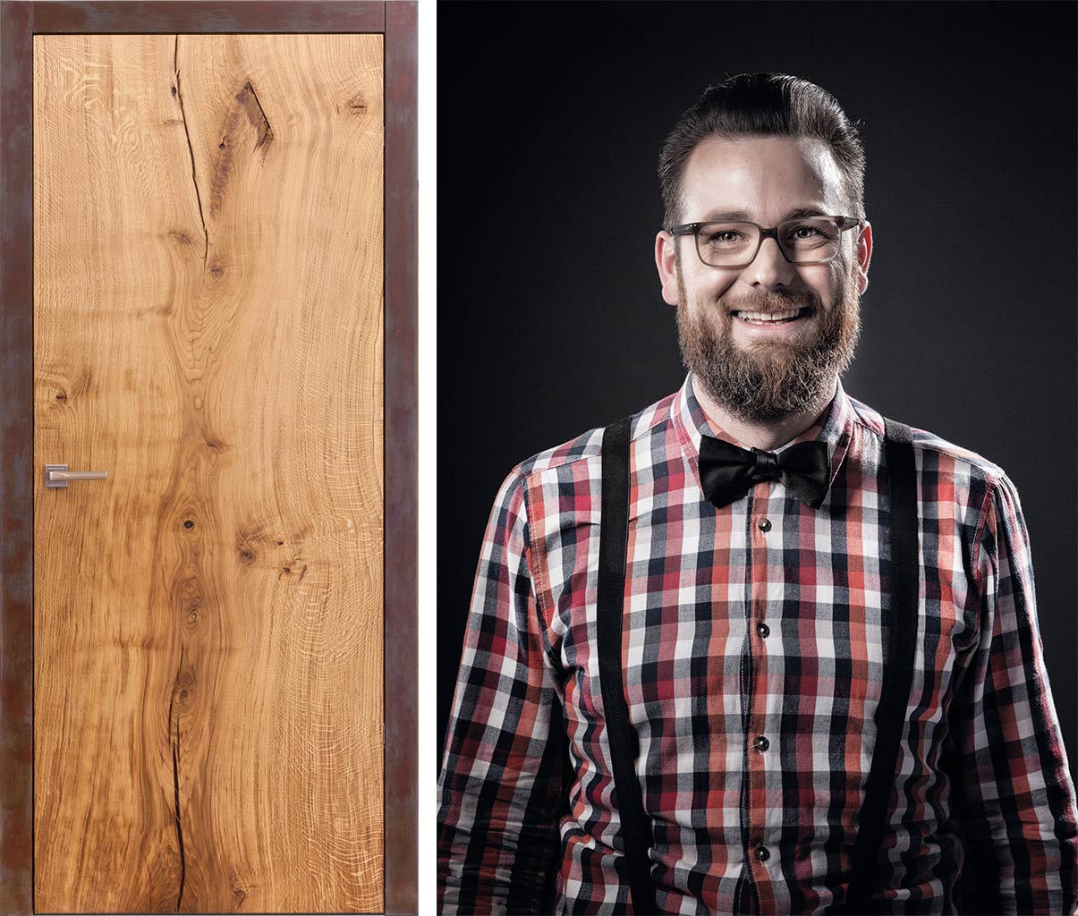 UNIKAT – Eiche gebürstet und geölt | Zarge: gerostet